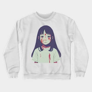 Cute bloody girl Crewneck Sweatshirt